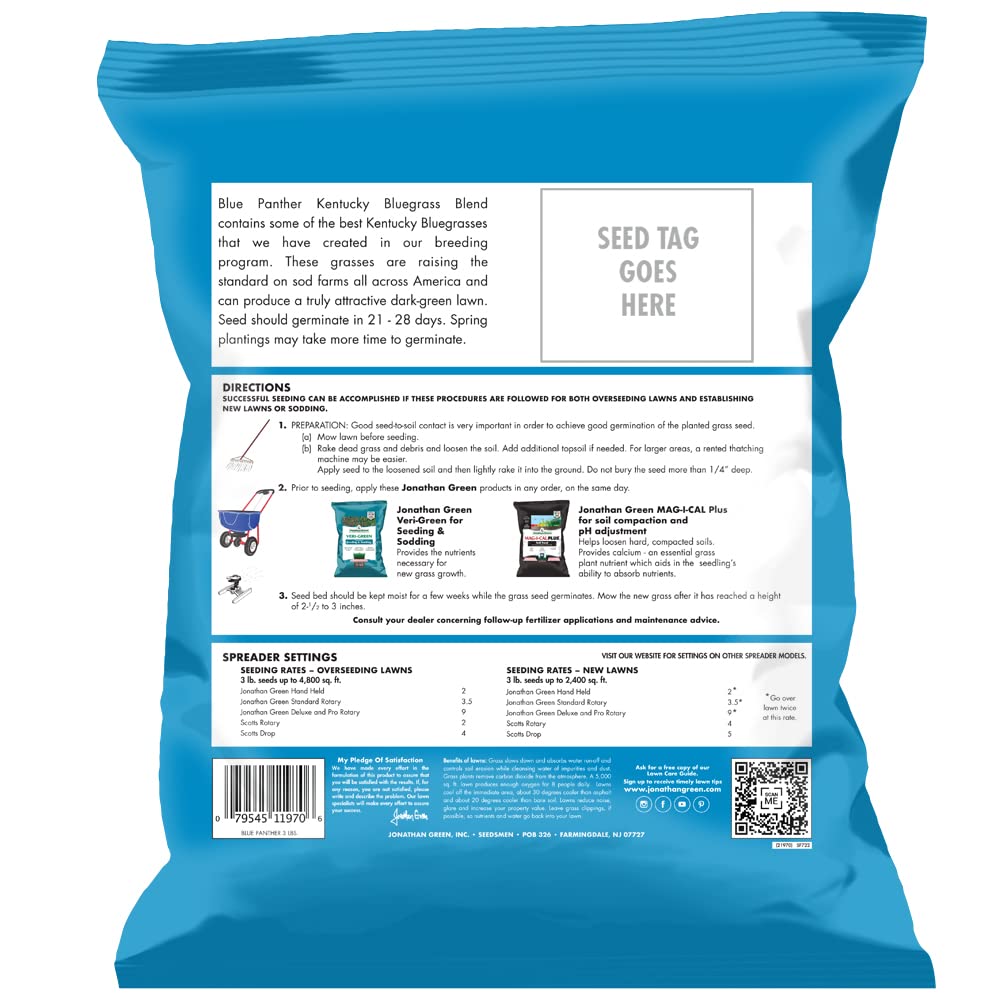 Jonathan Green Blue Panther seedbed setup for establishing turf