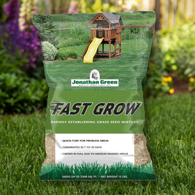 Jonathan Green Fast Grow Seed dense dark-green turf texture on a healthy lawn