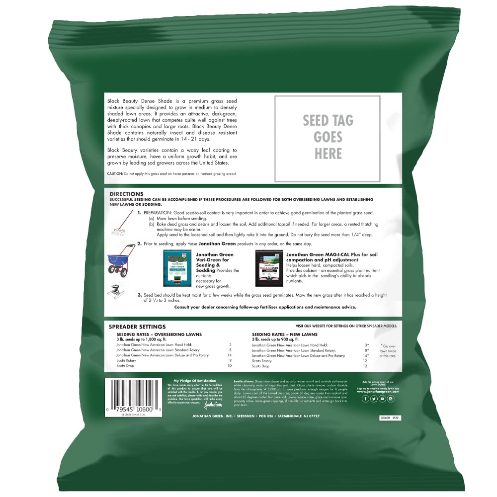 Jonathan Green germinating seeds illustrate quick establishment and green growth.