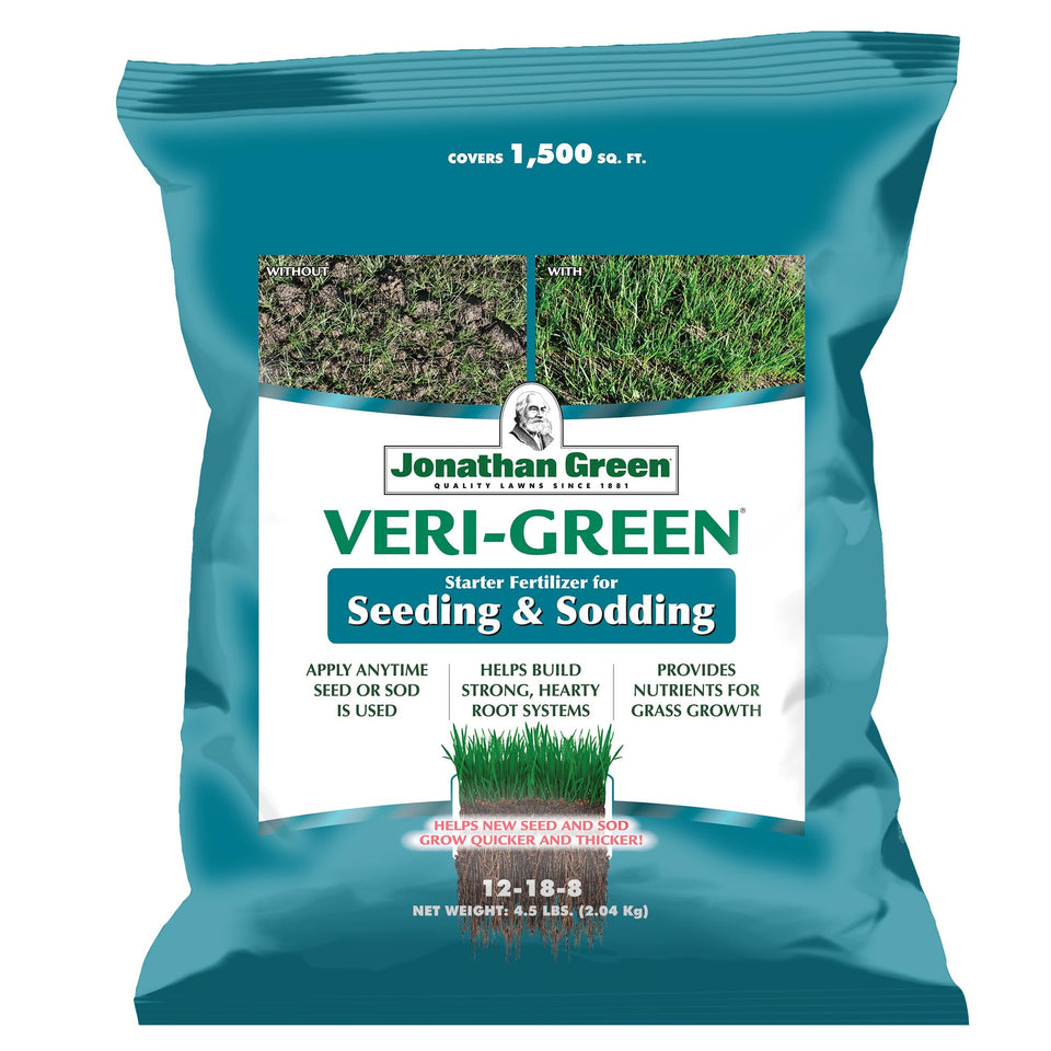 Jonathan Green Veri-Green seeding fertilizer granules ready for quick application.