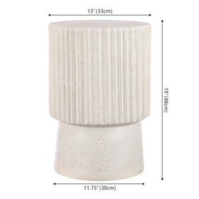 Jonathan Y Louisa tbl1102b terrazzo-cream bedroom vignette, mid-century charm