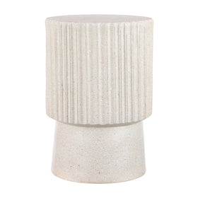 Jonathan Y Louisa tbl1102b terrazzo-cream on patio, weather-friendly finish