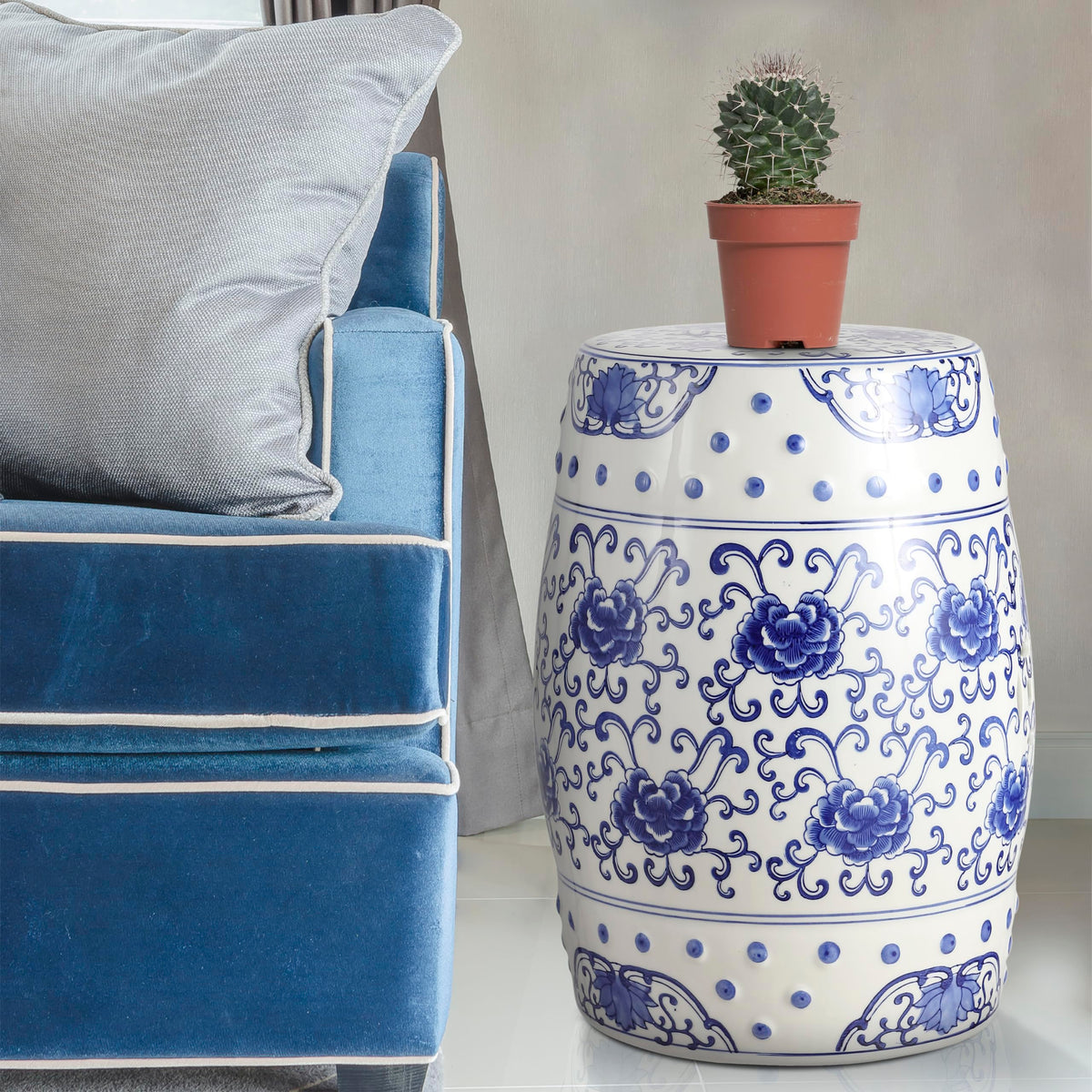Jonathan Y tbl1000a multi-purpose stool as side table or extra seating.