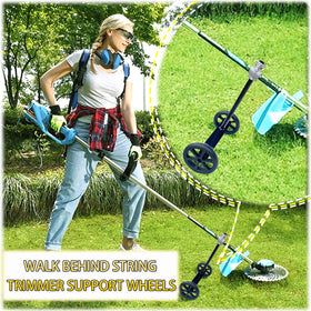 JOOPSAM 6-inch EVA wheels reduce shoulder strain during trimming.