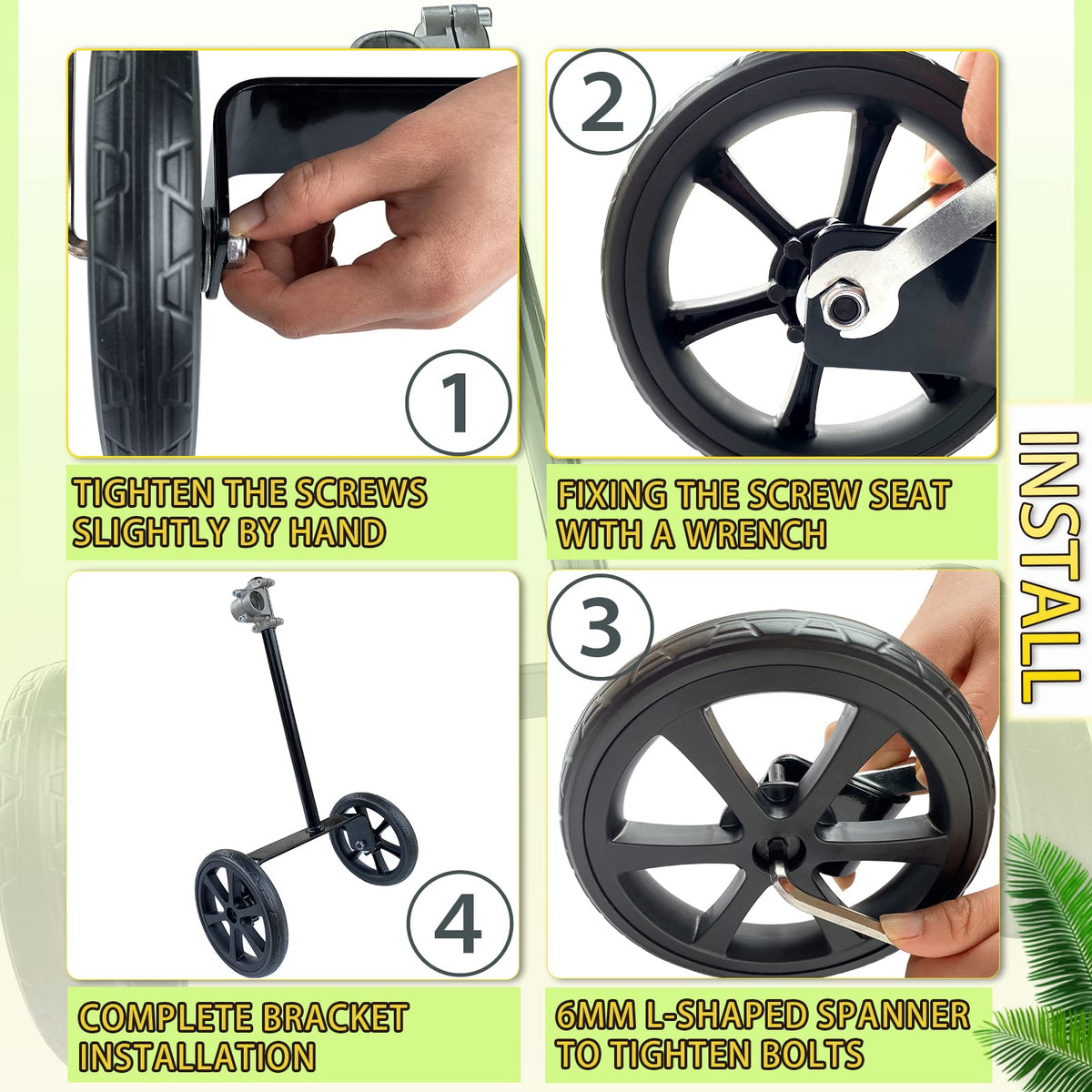 JOOPSAM weight-sharing design supports backpack mowers on slopes.