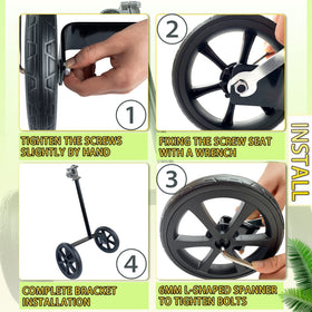 JOOPSAM weight-sharing design supports backpack mowers on slopes.