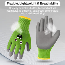 Three-pack Joottuan gloves in green blue turquoise for versatile outdoor tasks.