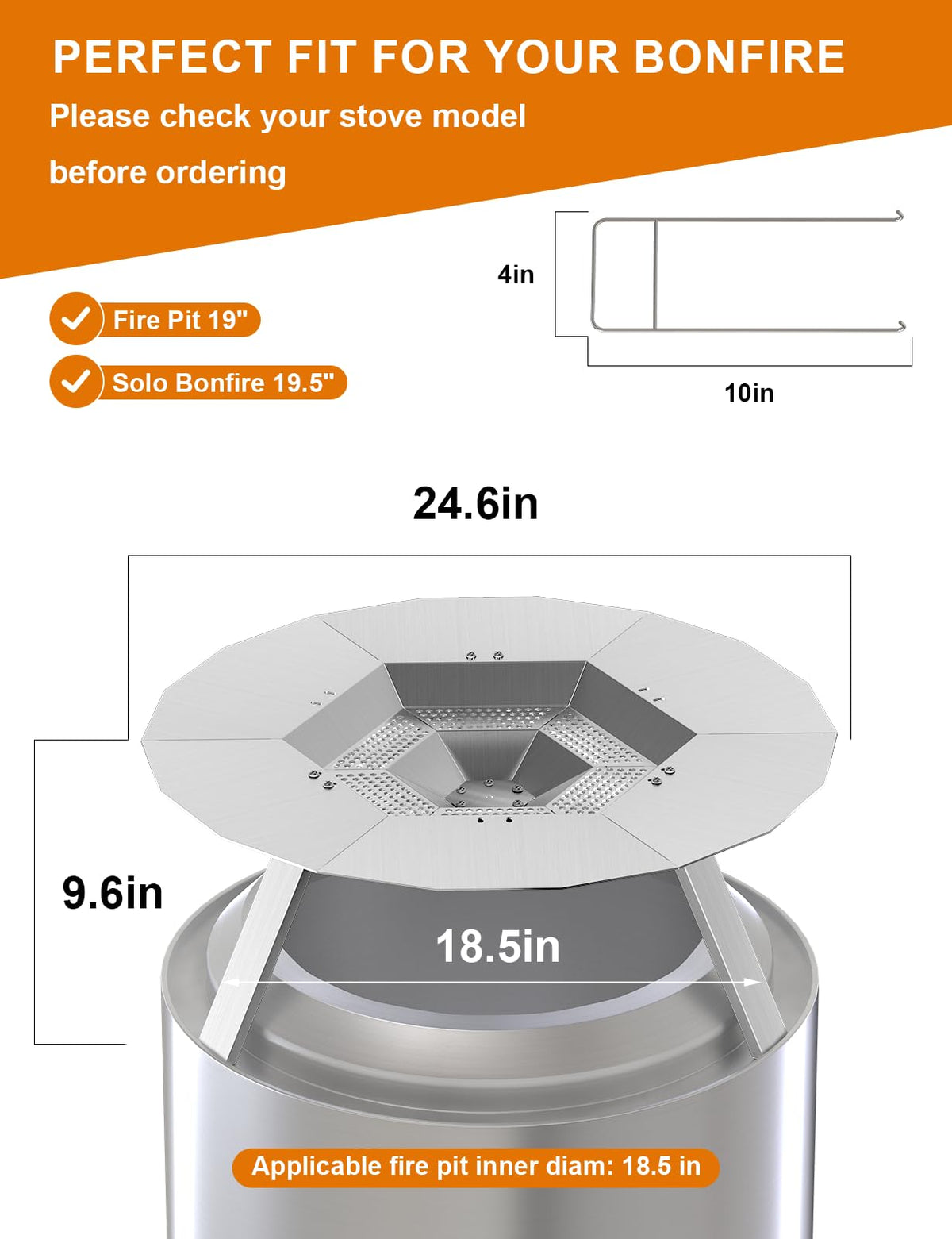 Joqepy portable, detachable design stores compactly for camping trips.