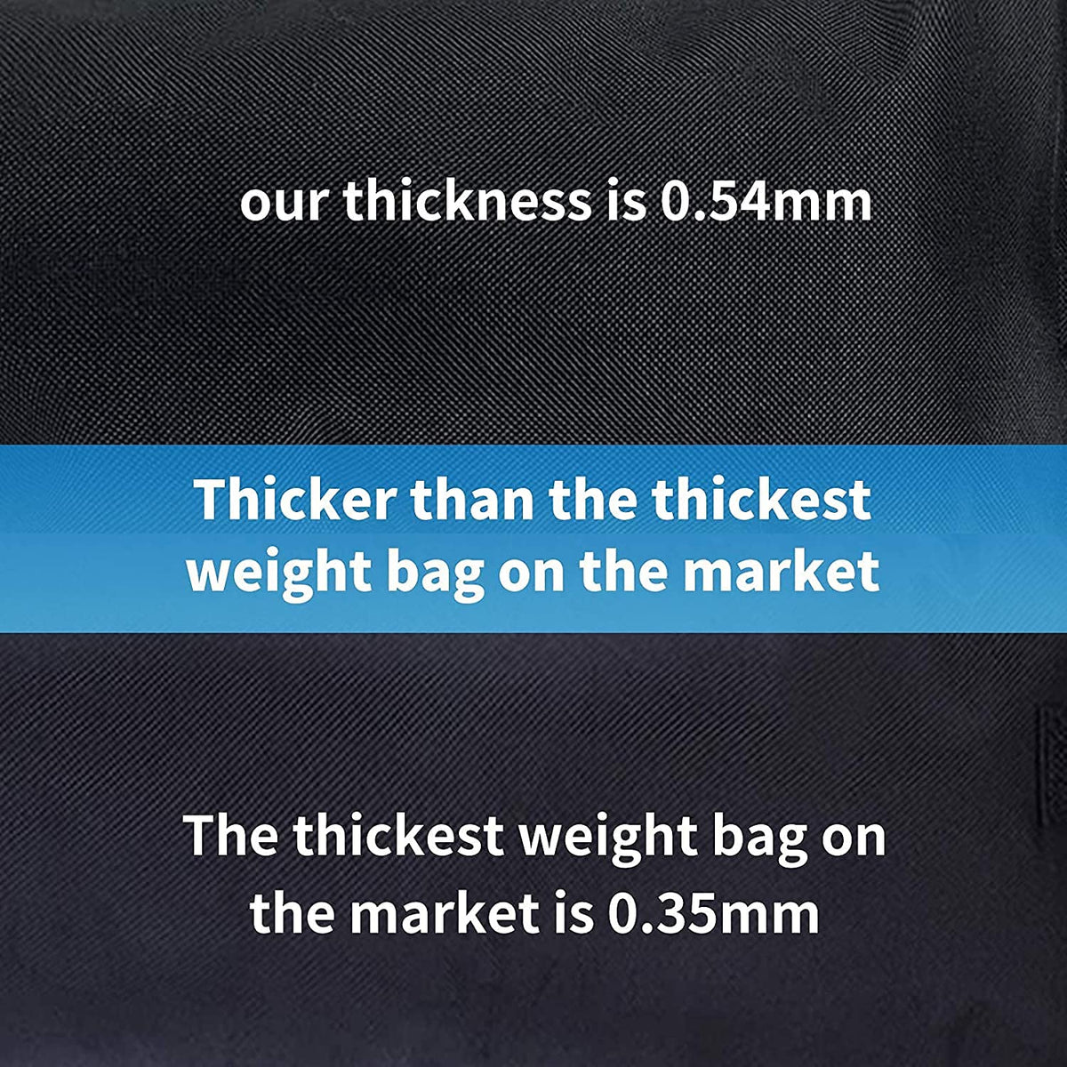 Joramoy weight bag secured to canopy leg using Velcro—no zipper risk