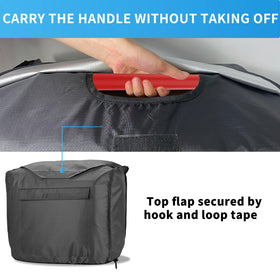 Joramoy generator cover with exterior pocket for accessories, ready for outdoor use.