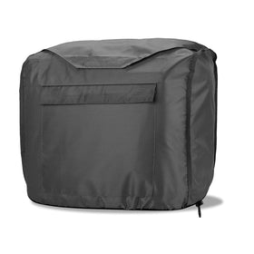 Joramoy waterproof generator cover on EU2200i seen from the front, showcasing weather protection.