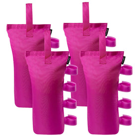 Joramoy heavy-duty canopy weight bags set of four secured to a tent leg