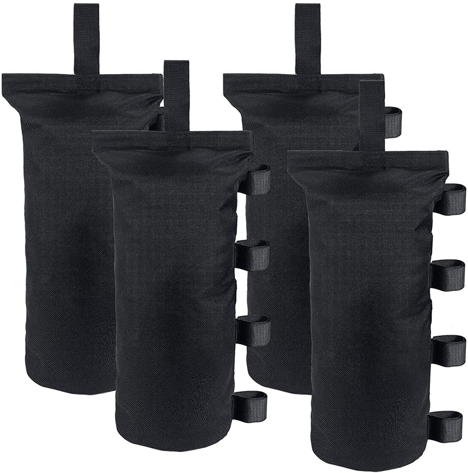 Joramoy heavy-duty canopy weights four-bag set arranged for tents stability at outdoor events