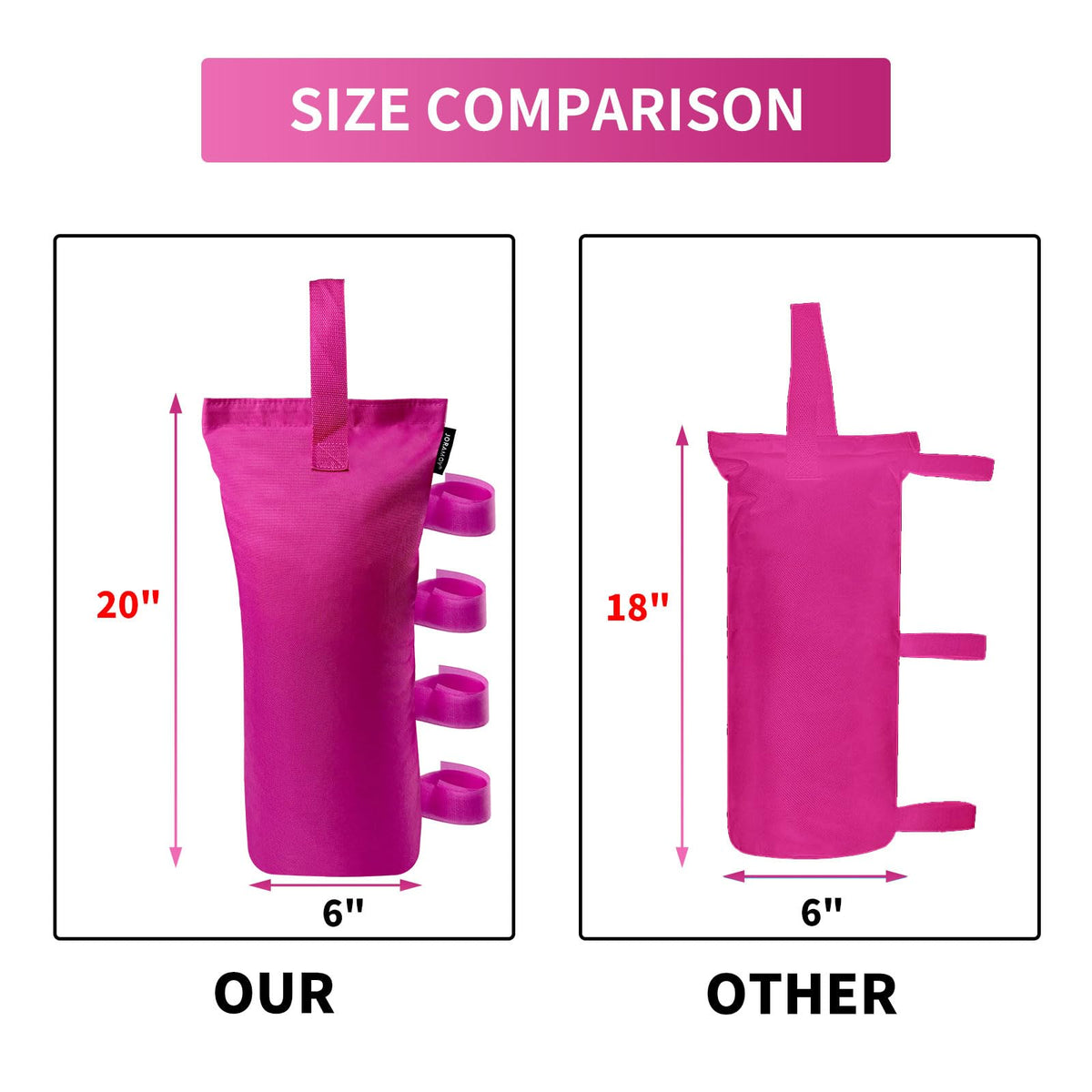 Joramoy weight bags top carry handle for simple transport