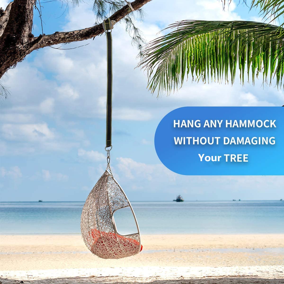 Jorohiker versatile straps fit all swing types and hammocks.