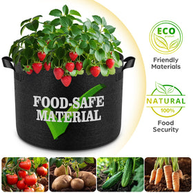 Jorvila breathable nonwoven material prevents overwatering and promotes airflow.