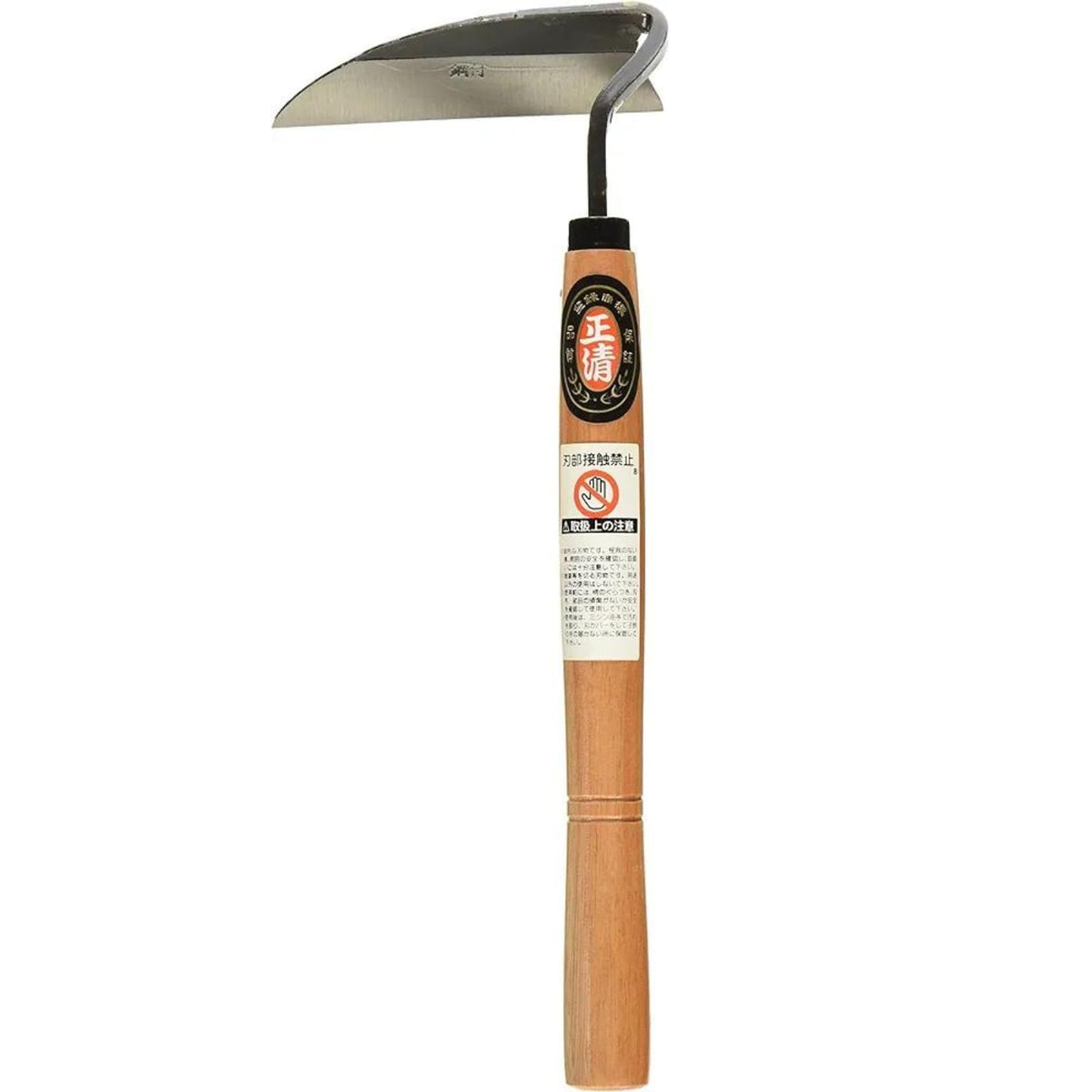 Joshua Roth Japanese Weeding Sickle blade closeup showing razor-sharp edge for fast weed removal