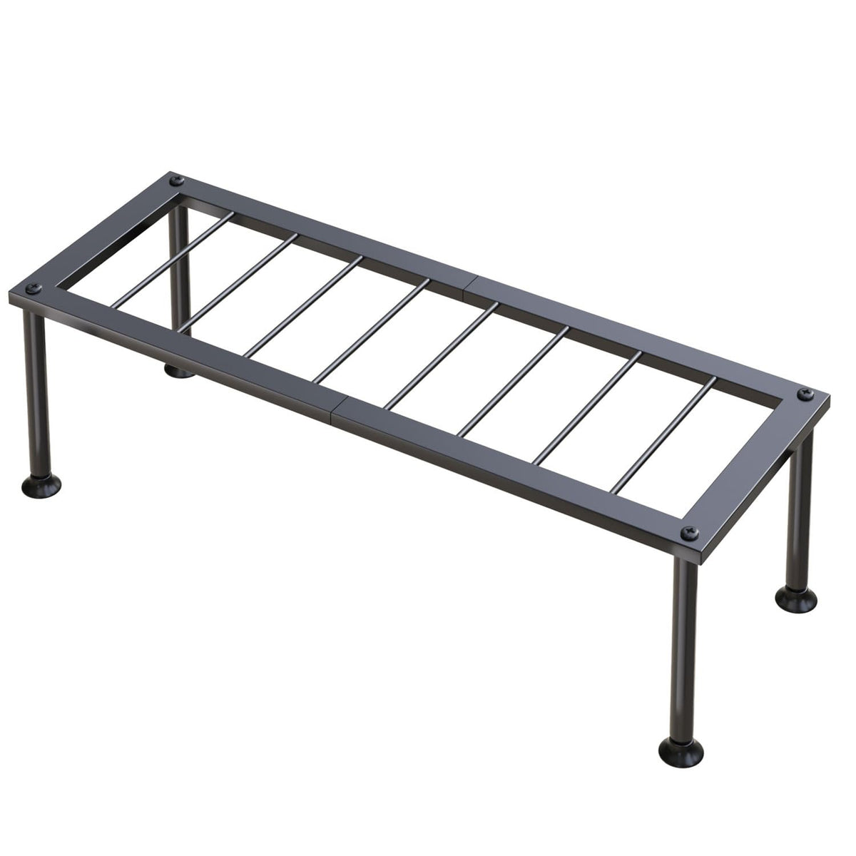 Josmimic 1-Tier Ladder Plant Stand organizes up to 4 pots neatly.