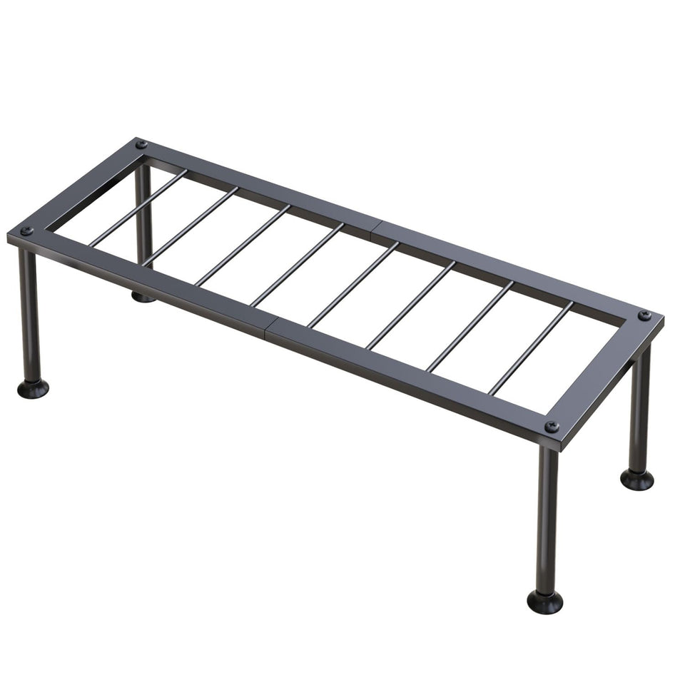 Josmimic 1-Tier Ladder Plant Stand organizes up to 4 pots neatly.