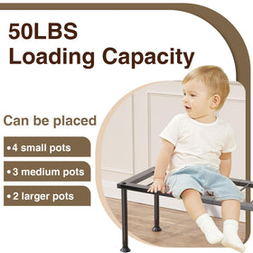 Josmimic Heavy-Duty Flower Rack supports up to 50 lb.