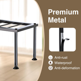 Josmimic Metal Flower Pot Holder keeps plants stylish indoors or outdoors.