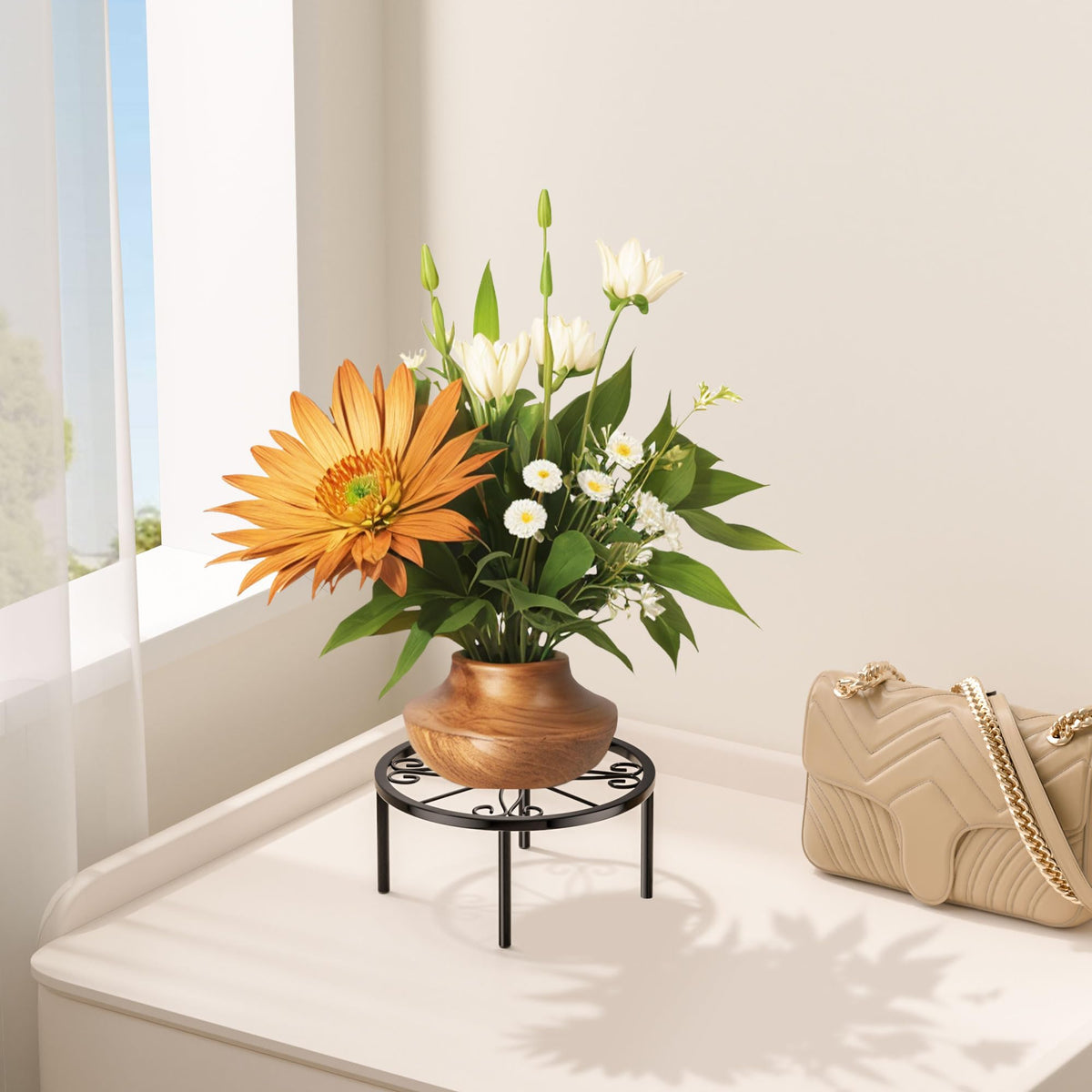 Josmimic plant stand with stable legs ensures reliable everyday use