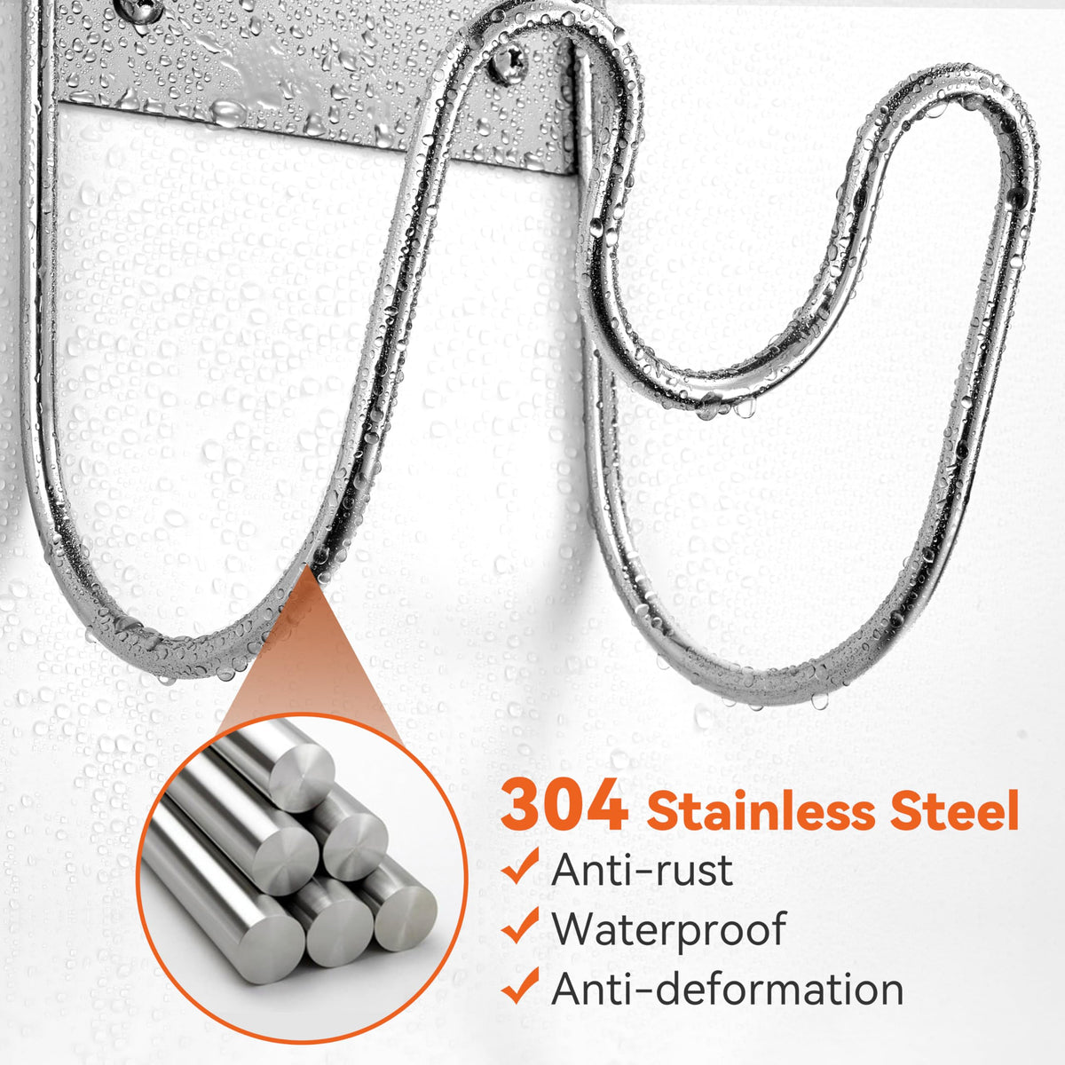 Josmimic SUS304 rust-resistant construction for indoor and outdoor use.