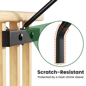 Josmimic weatherproof stainless steel hanger shown outdoors in rain and sun