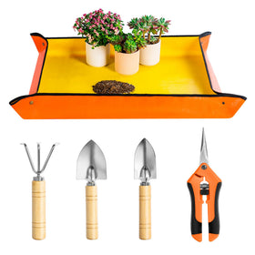 Josteve repotting mat for indoor plants keeps work clean and tidy.