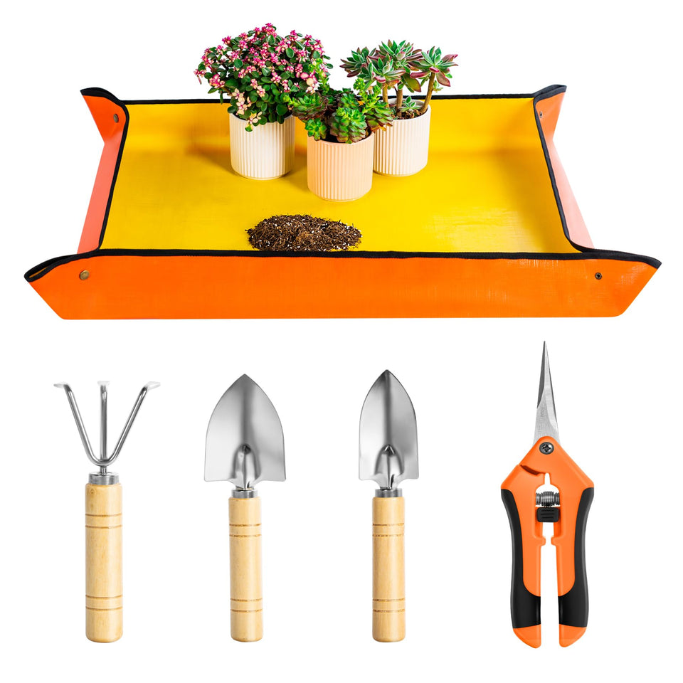 Josteve repotting mat for indoor plants keeps work clean and tidy.