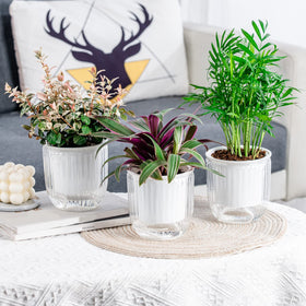 Josteve rust-resistant coating keeps planters looking fresh outdoors.