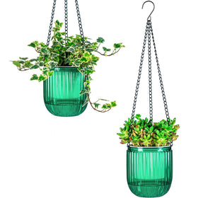 Josteve visible water level indicator on hanging planter for moisture awareness