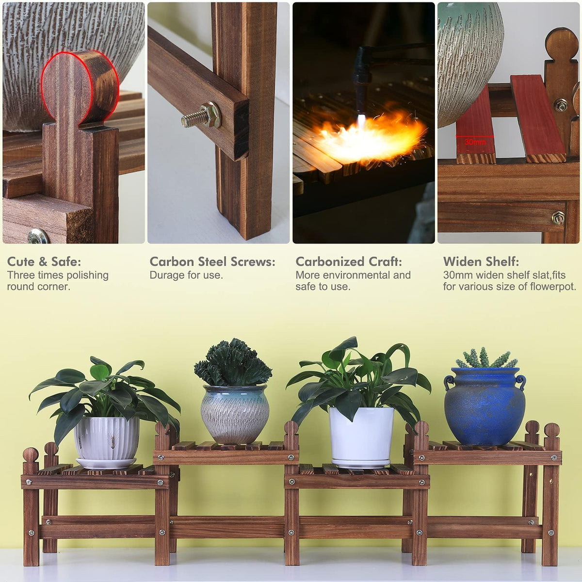 Jotboom plant stand structure detail with durable joinery and reinforced frame