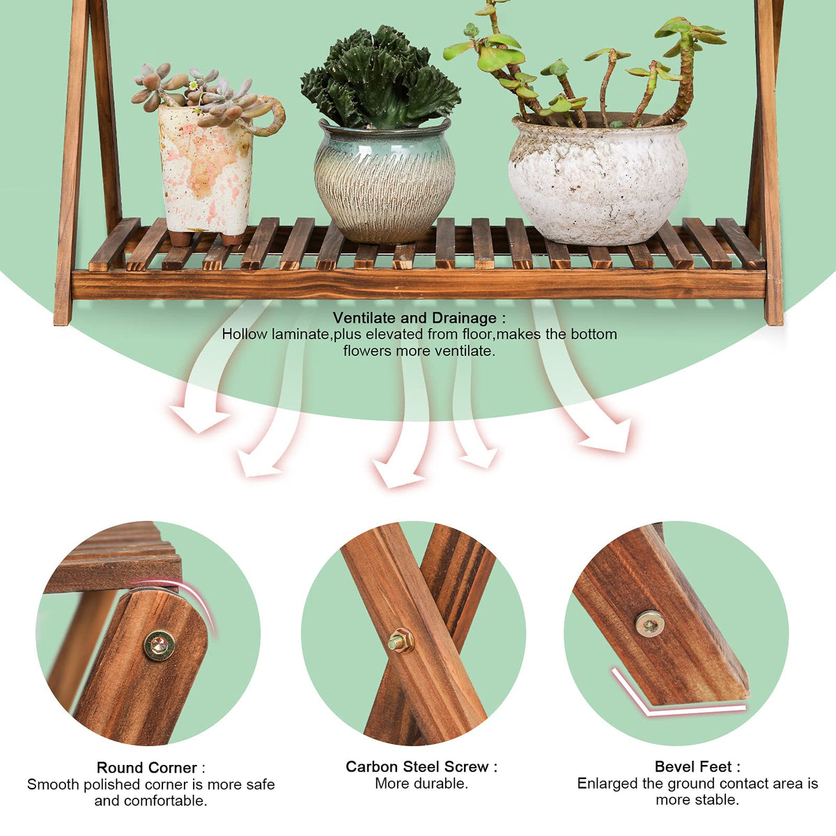 Jotboom top and bottom shelves illustrating spacious storage