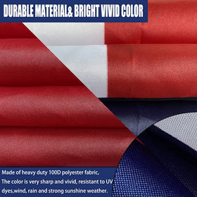 Joven indoor-outdoor display showcasing versatile patriotic flags.