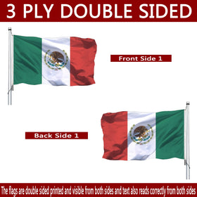 Four-row stitched construction increases durability in windy outdoor conditions.