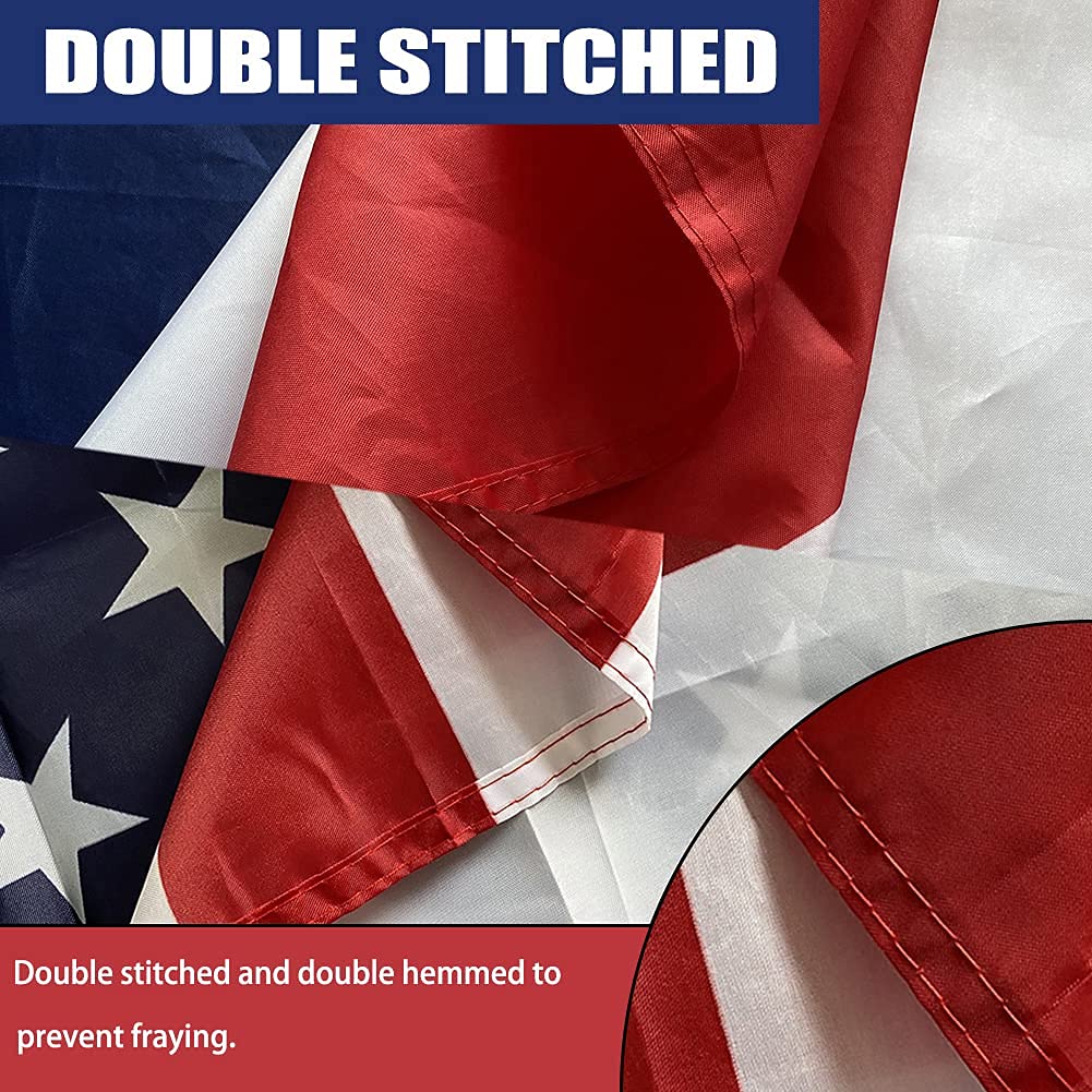 Joven patriotic wall decor featuring US and Texas flags together.