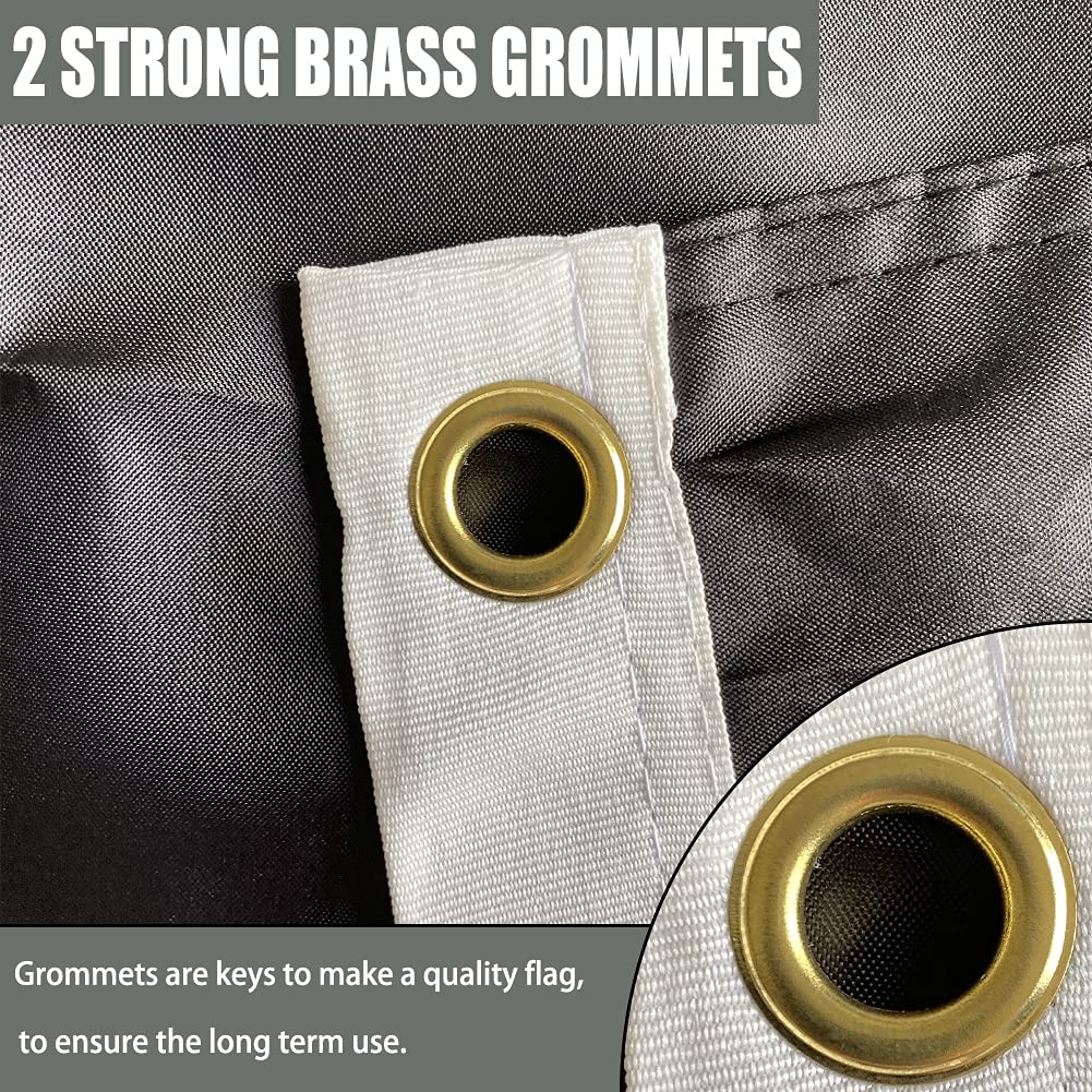 Joven Pow Mia flag with two heavy-duty grommets for secure mounting