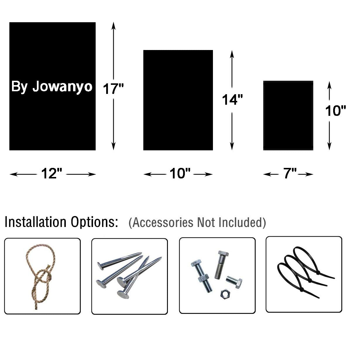 Jowanyo Slow Down Children at Play sign measures 17 by 12 inches for outdoor mounting.