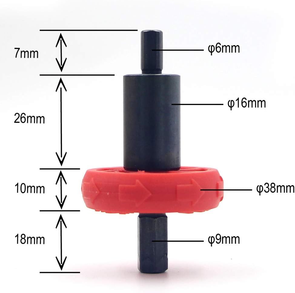 Jowxsx red jump-start adapter in hand demonstrating portable design for on-site use