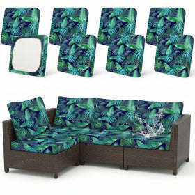 Joy Bubble palm leaves cushion cover adds tropical style and durable protection.
