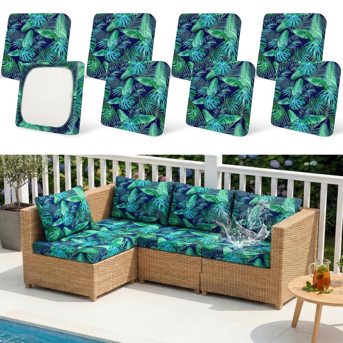 Joy Bubble patio refresh cushion cover updates furniture without inserts.