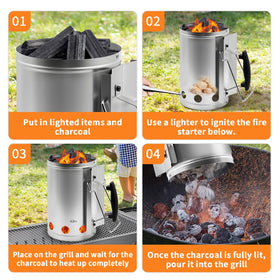 Joyagrill durable galvanized steel body built to resist rust outdoors