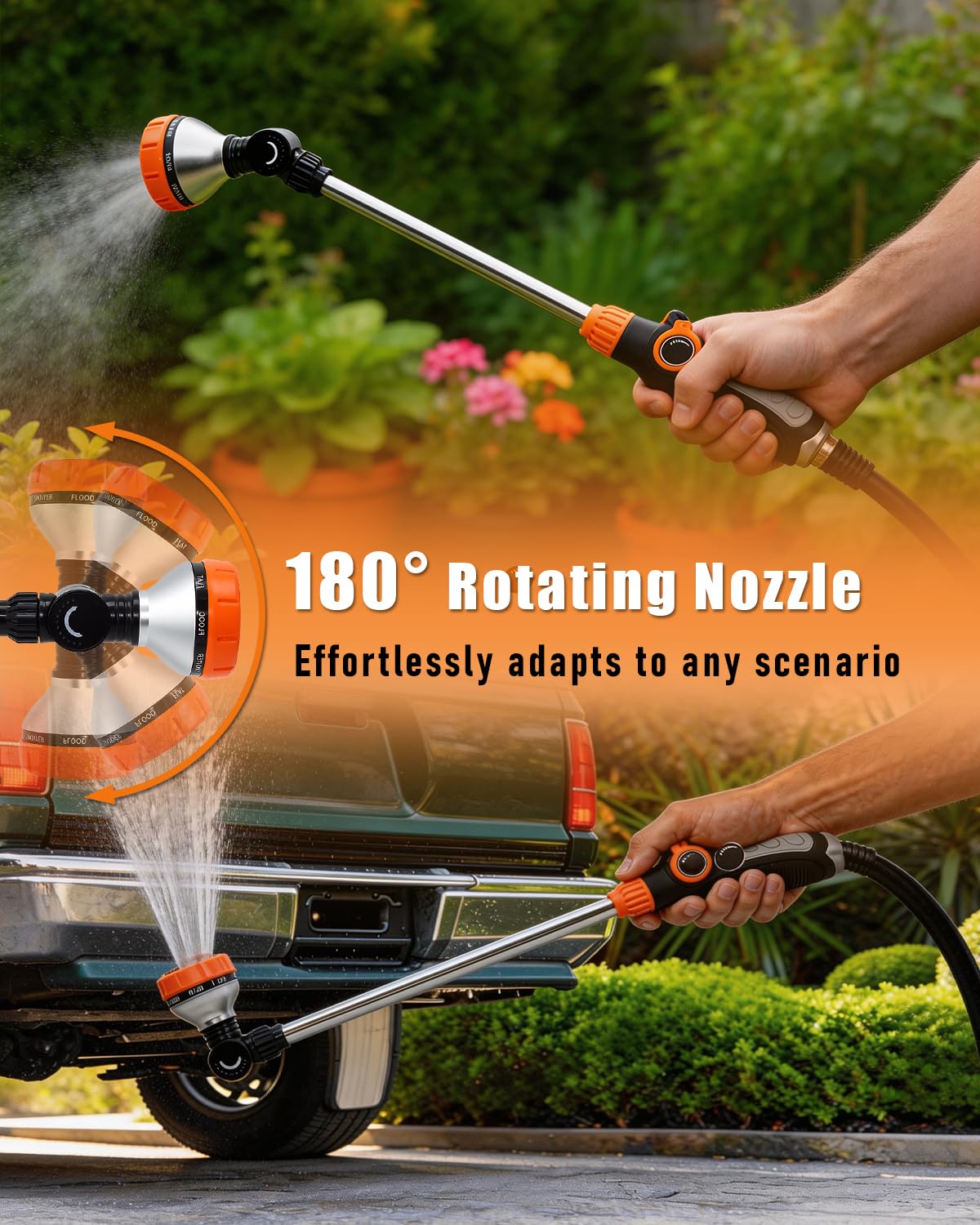 Joyaire wand ideal for hanging baskets and delicate irrigation