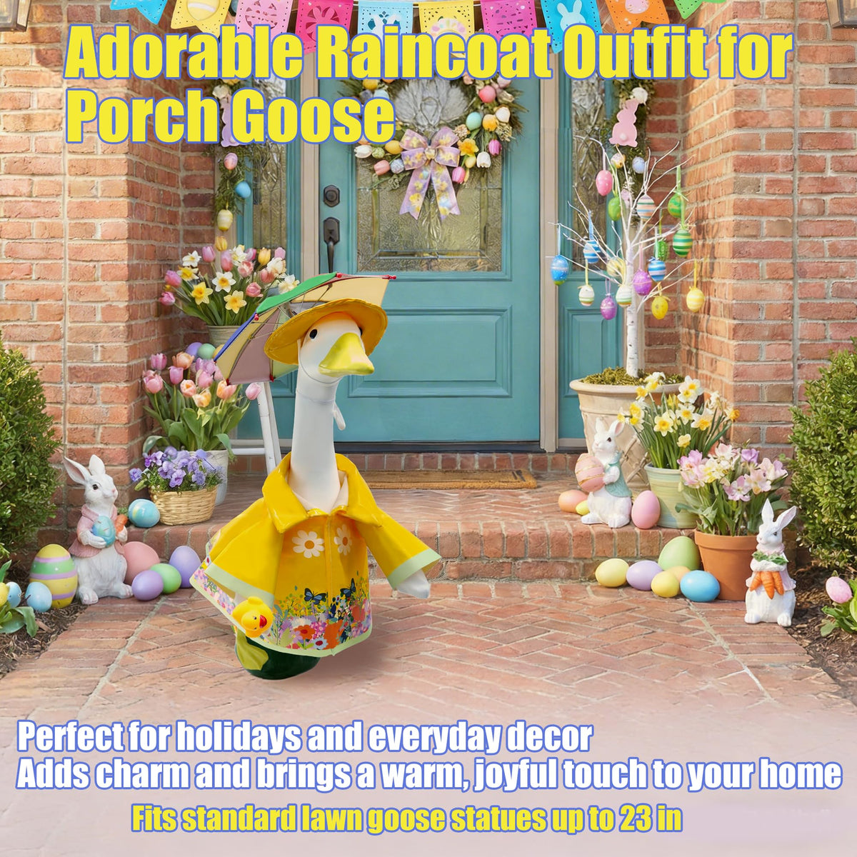 JOYANDRO front-door garden decor idea for festive outdoor displays.