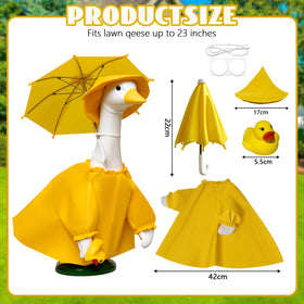 JOYANDRO porches goose umbrella feature adds whimsical charm on rainy days.