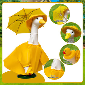 JOYANDRO porches goose yellow duck brightens porch and yard scenes.