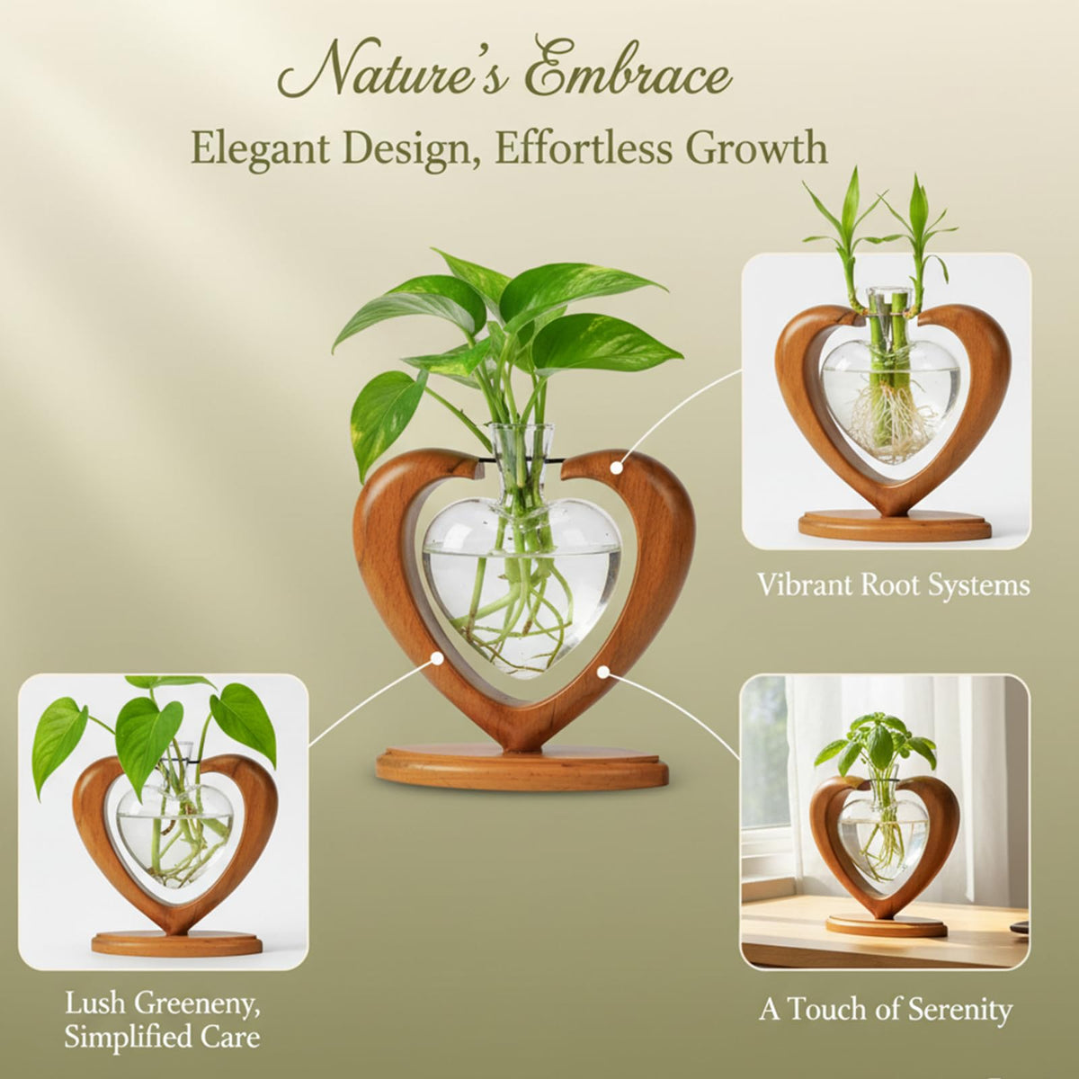 Joyathome hydroponic propagation station suitable for pothos, ivy, and herbs.