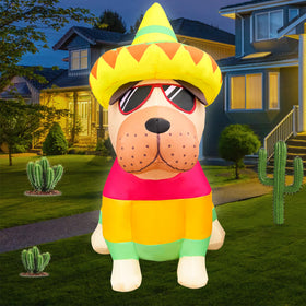 JOYEASE festive yard decor inflatable bulldog for holiday parties