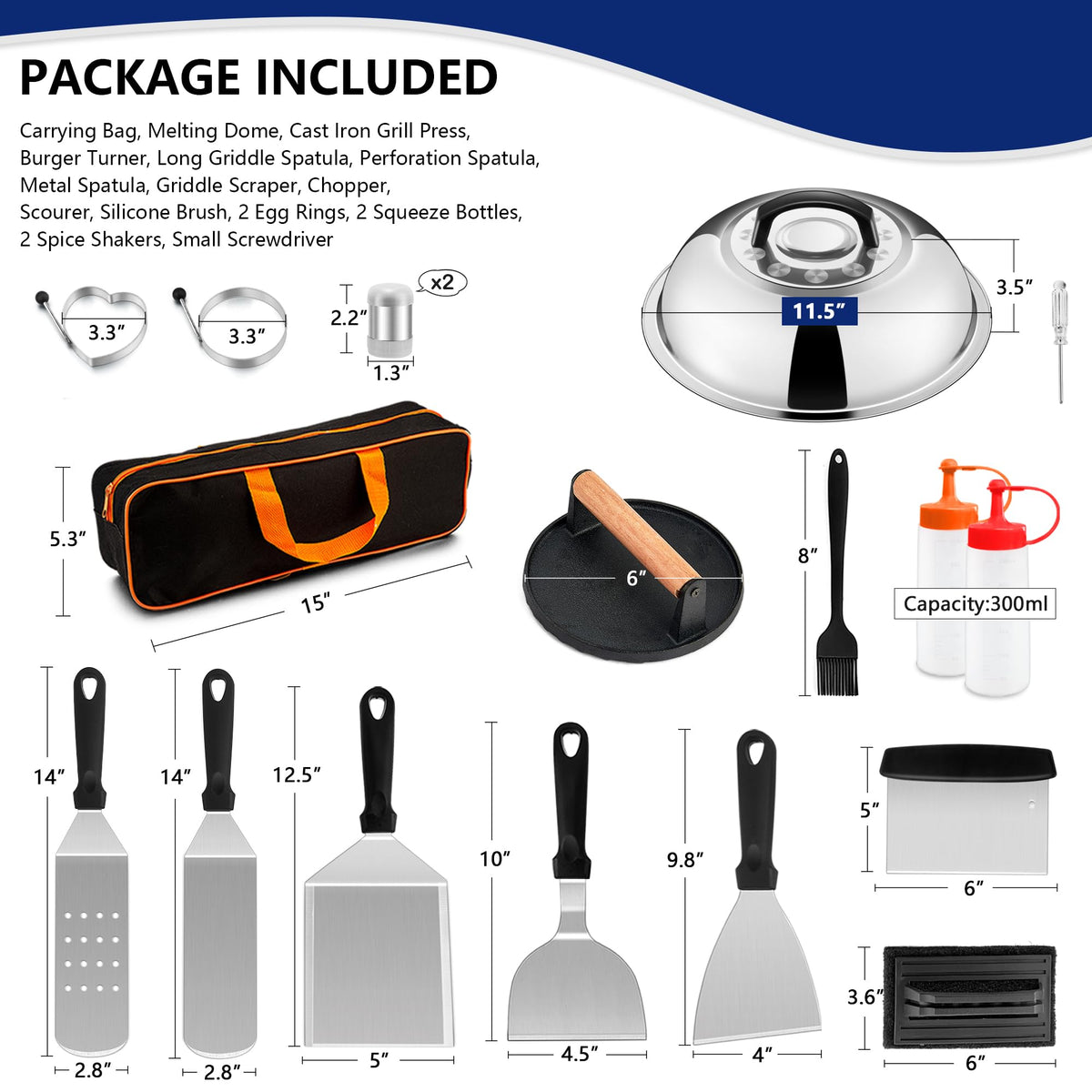 Joyfair perforation spatula drains grease while turning on a griddle